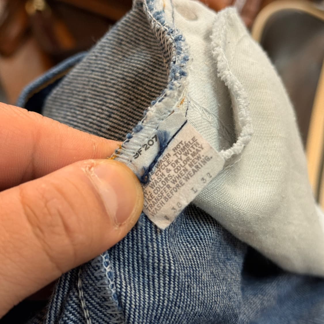 80S 리바이스 516 MADE IN USA 데님 팬츠 36 37 상품이미지9