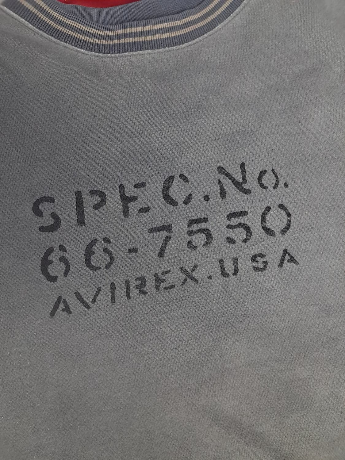 오리지날 아비렉스 Avirex 그래픽스 레터링 웨트셔츠 상품이미지3