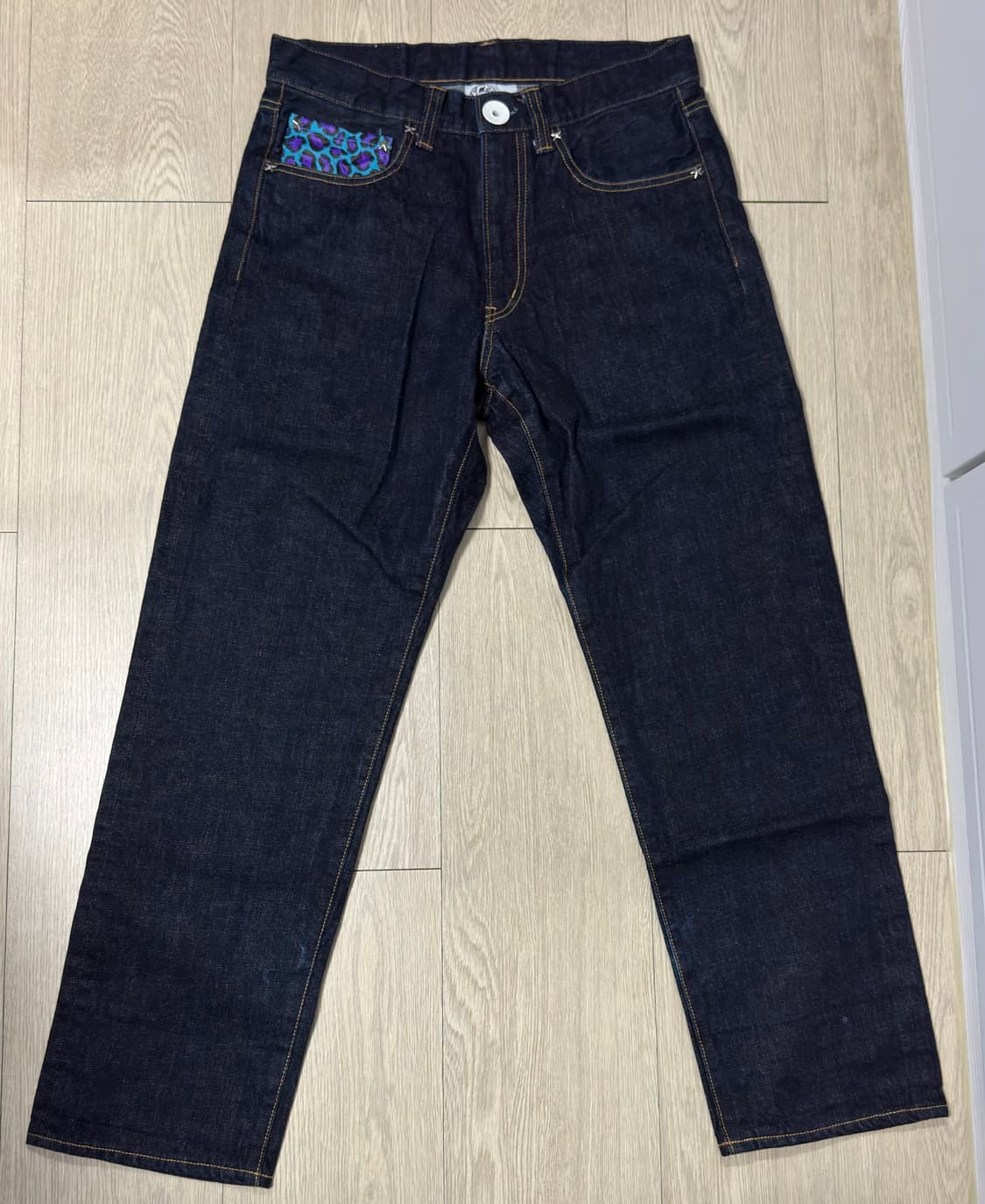 아트모스 Atmos 레오파드 포켓 인디고 데님 일본제 M 상품이미지4