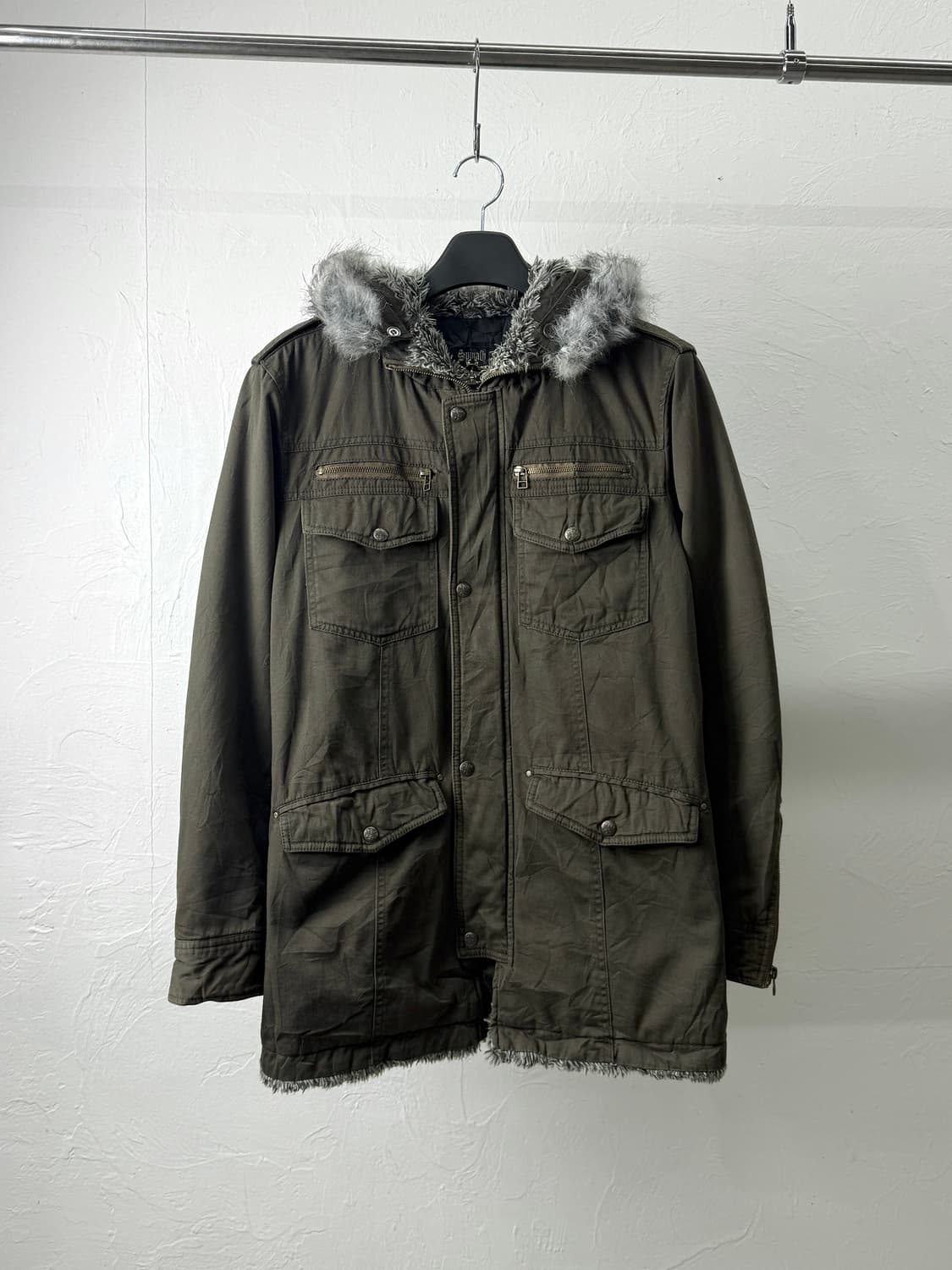 JPN 퍼 후드 파카 상품이미지1