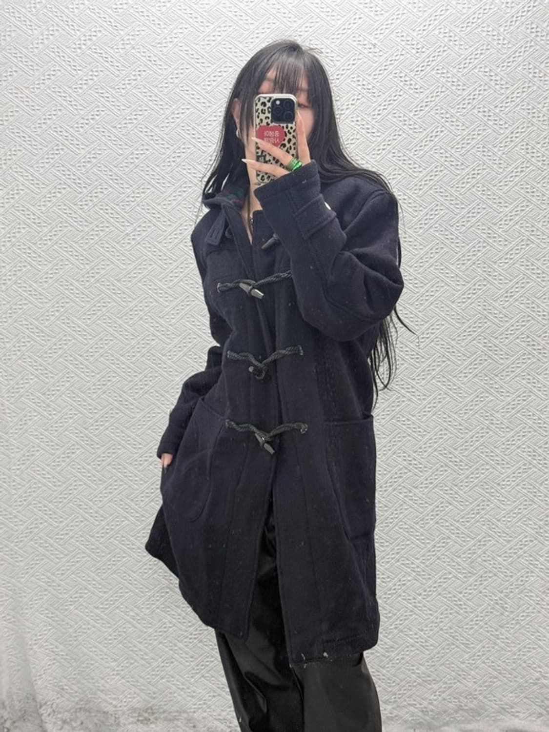 폴로 랄프로렌 폭닥 캐주얼 모직 더플 떡볶이 코트 M C08498 상품이미지1