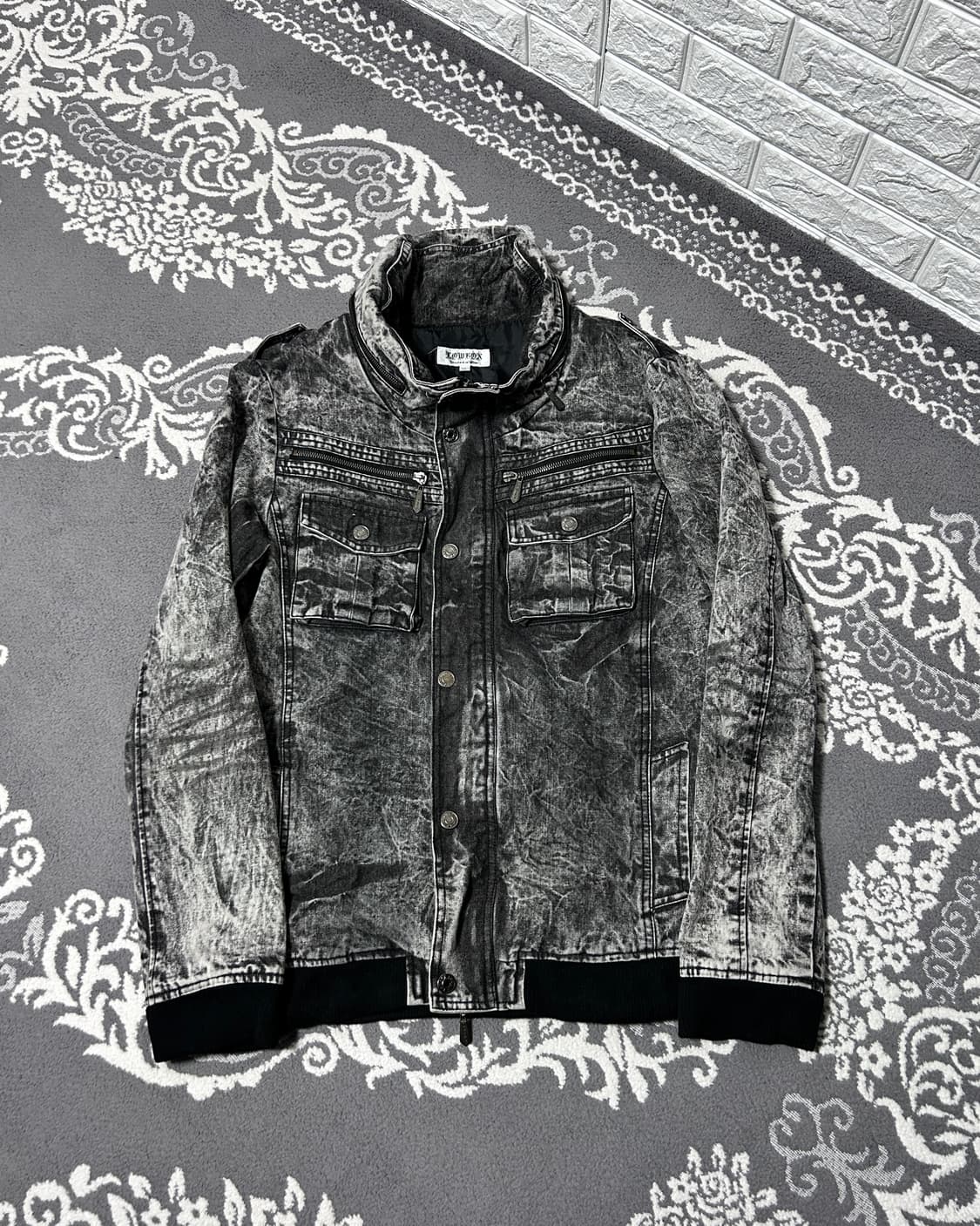 Lowbox 로우박스 보노넥 워싱 데님 자켓 상품이미지3