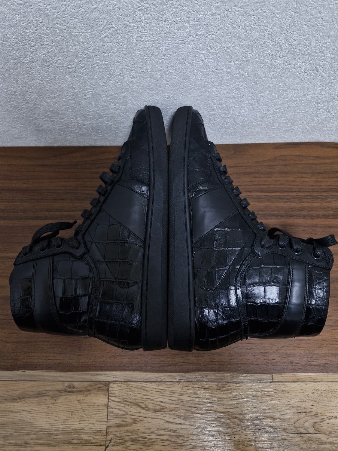 [40] SLP 생로랑 SL10H 크로커다일 가죽 하이탑 스니커즈 상품이미지5