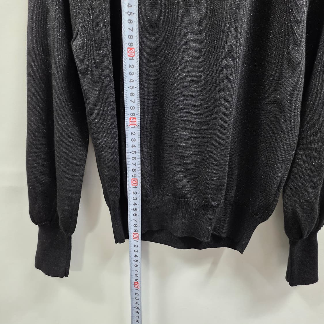 0164[COMME CA ISM]꼼사이즘 블랙 긴팔 니트 상품이미지4