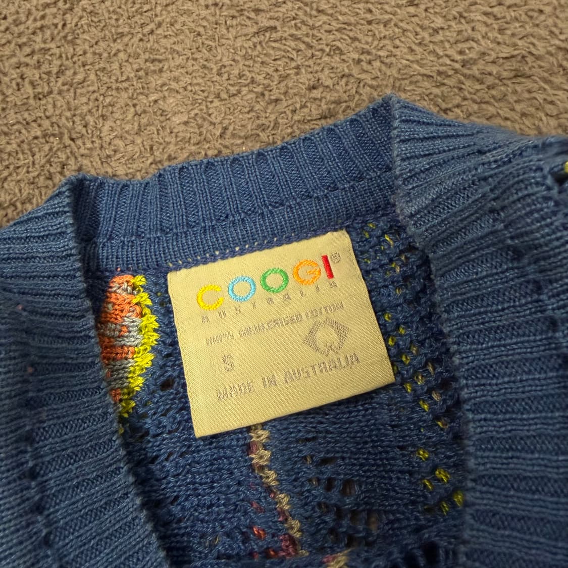 [ 정품/S ] 쿠지 빈티지 케이블 니트티 상품이미지5