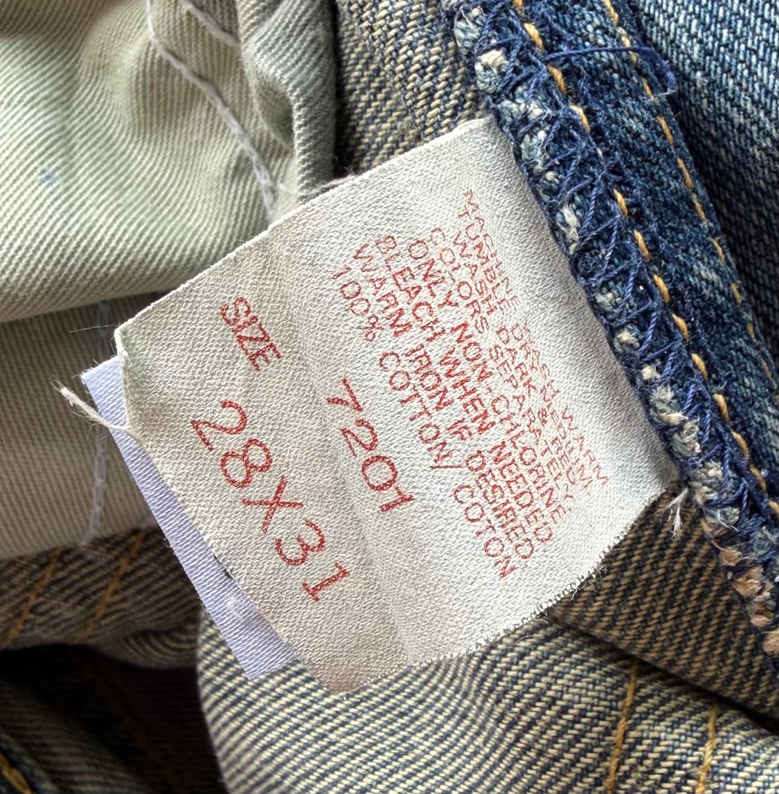 Lee 7201 데님 28 (하이웨스트 스타일 실사이즈 22-23인치) 상품이미지5