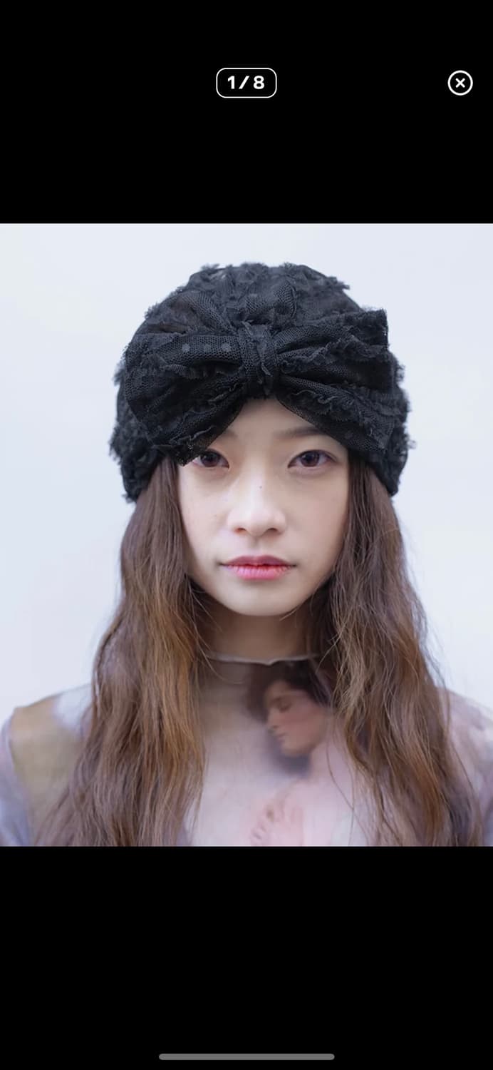 포에지담 레이스 터번 비니 상품이미지1