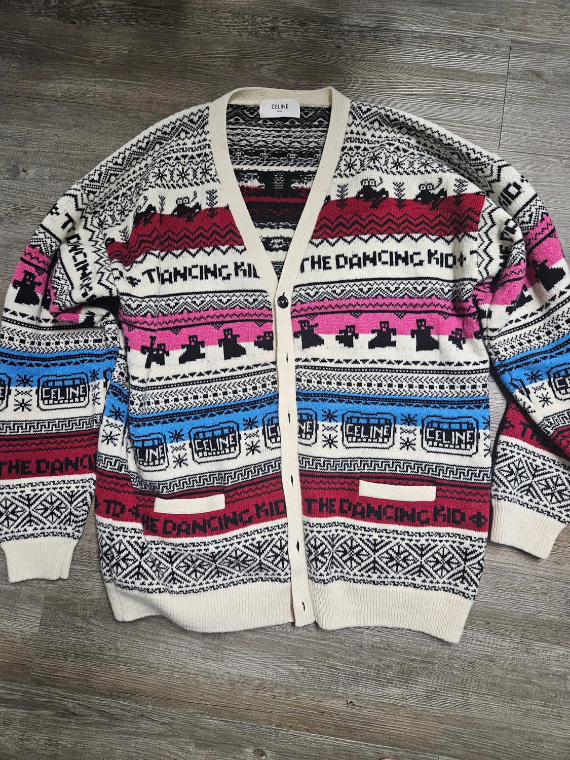 셀린느 댄싱키드 가디건 XXL 상품이미지1