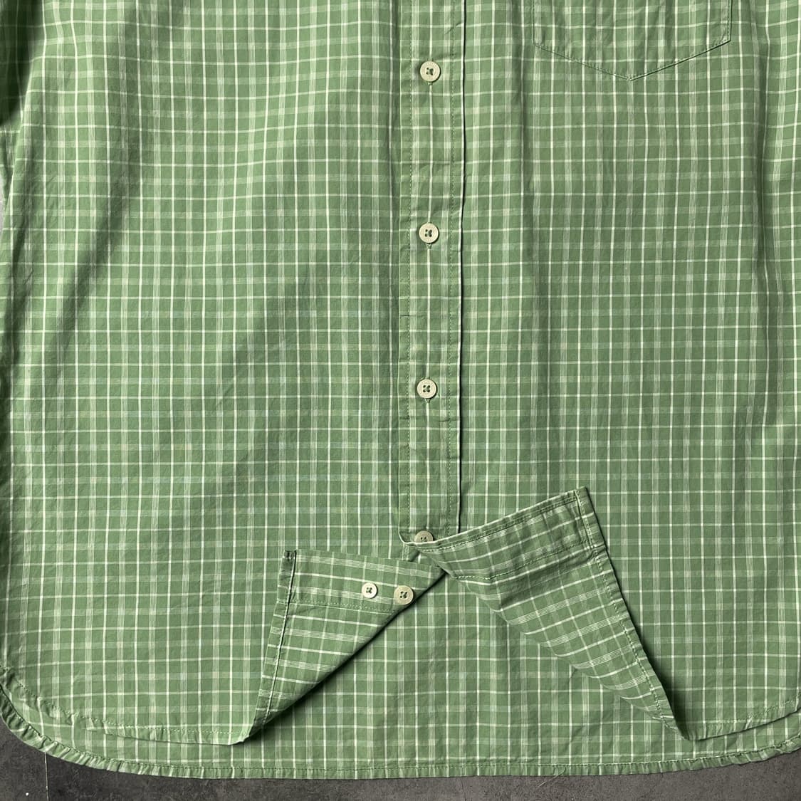 TOMMY HILFIGER 토미힐피거 그린체크 반팔 워크셔츠 A01012 상품이미지4