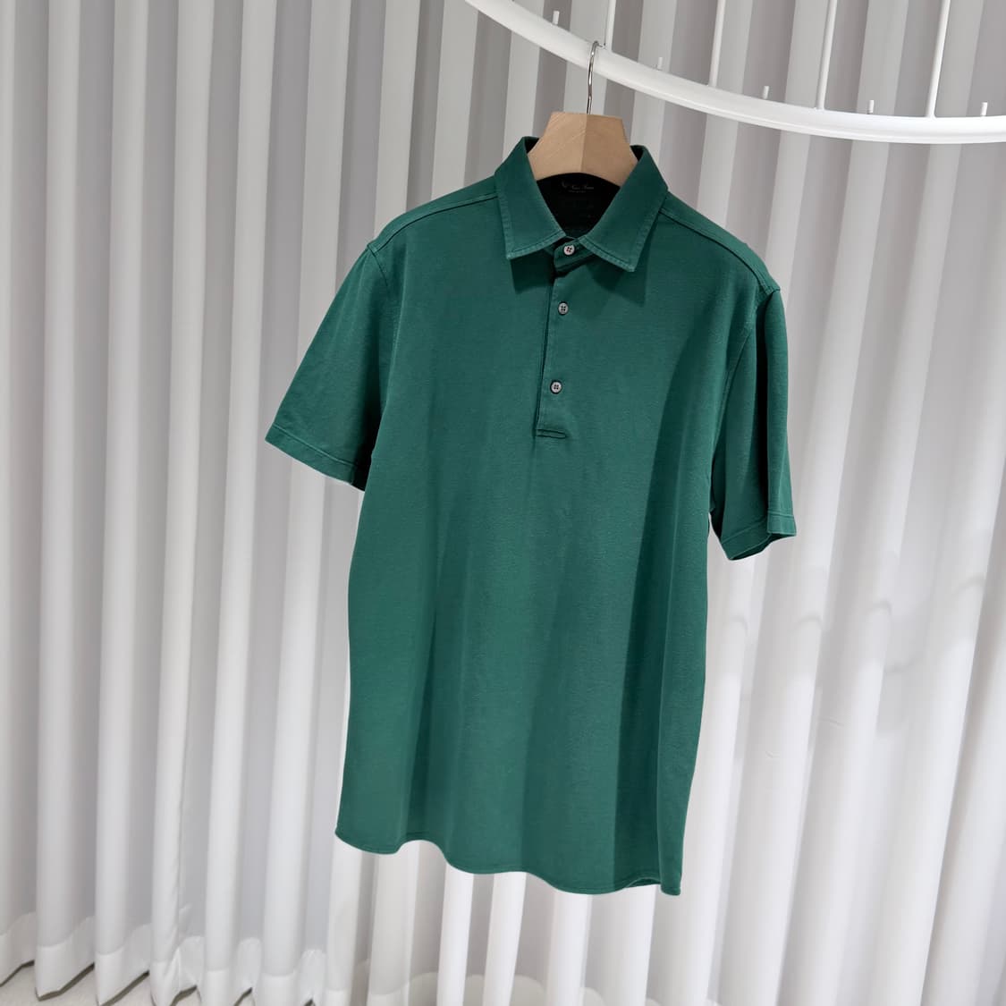 (A+/XL) / 로로피아나 레귤러 핏 폴로 카라 반팔 티셔츠 그린 상품이미지2