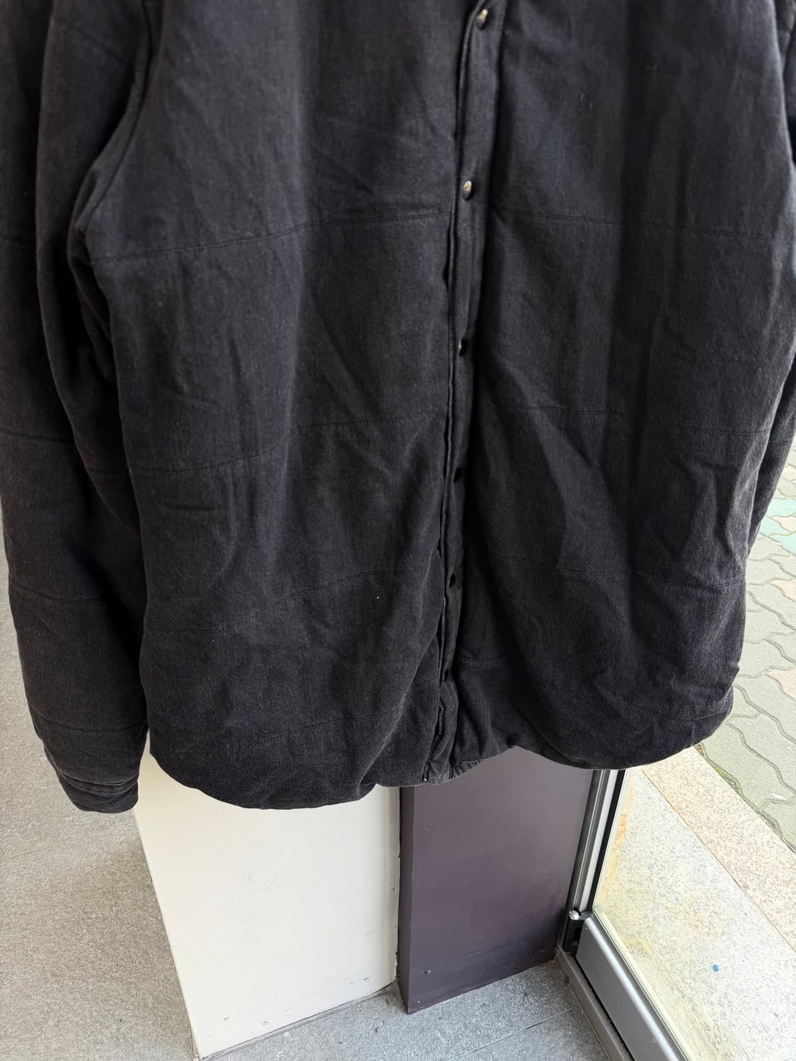 L/ 오프화이트 버질아블로 백로고 데님 패딩 상품이미지4