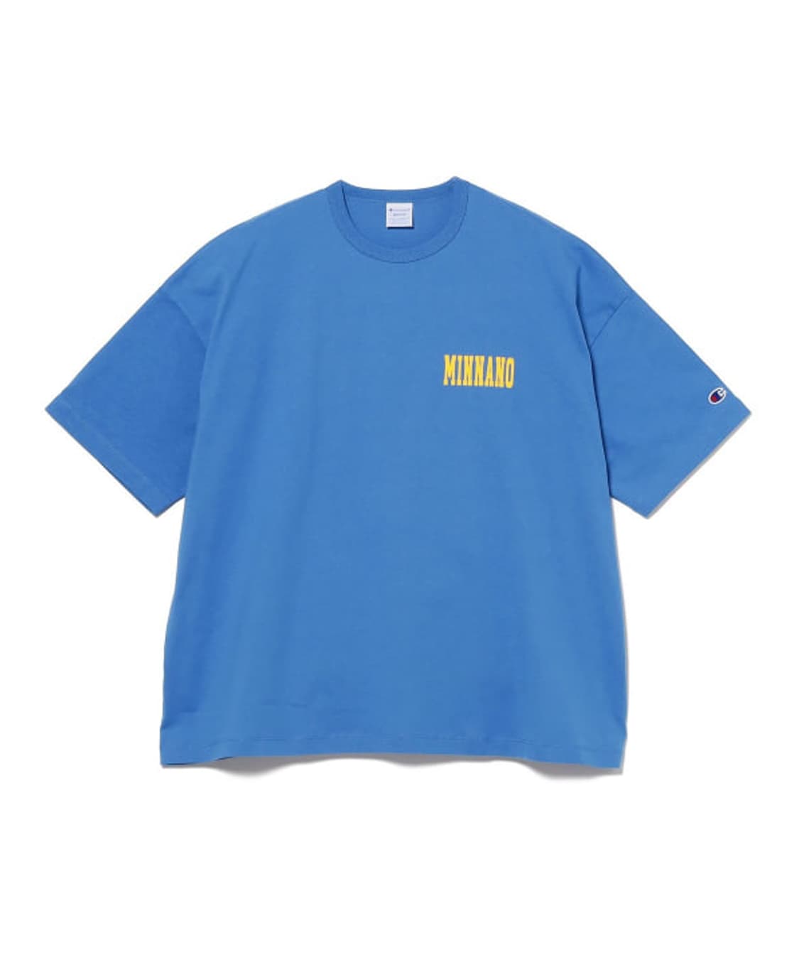 민나노 x 빔즈 x 챔피온 티셔츠 블루 L 상품이미지1