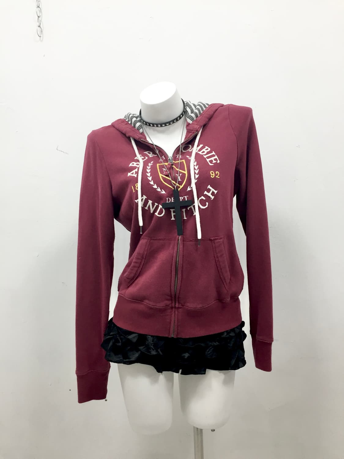 [ABERCROMBIE] 아베크롬비 체리와인 맛 후드집업 상품이미지4