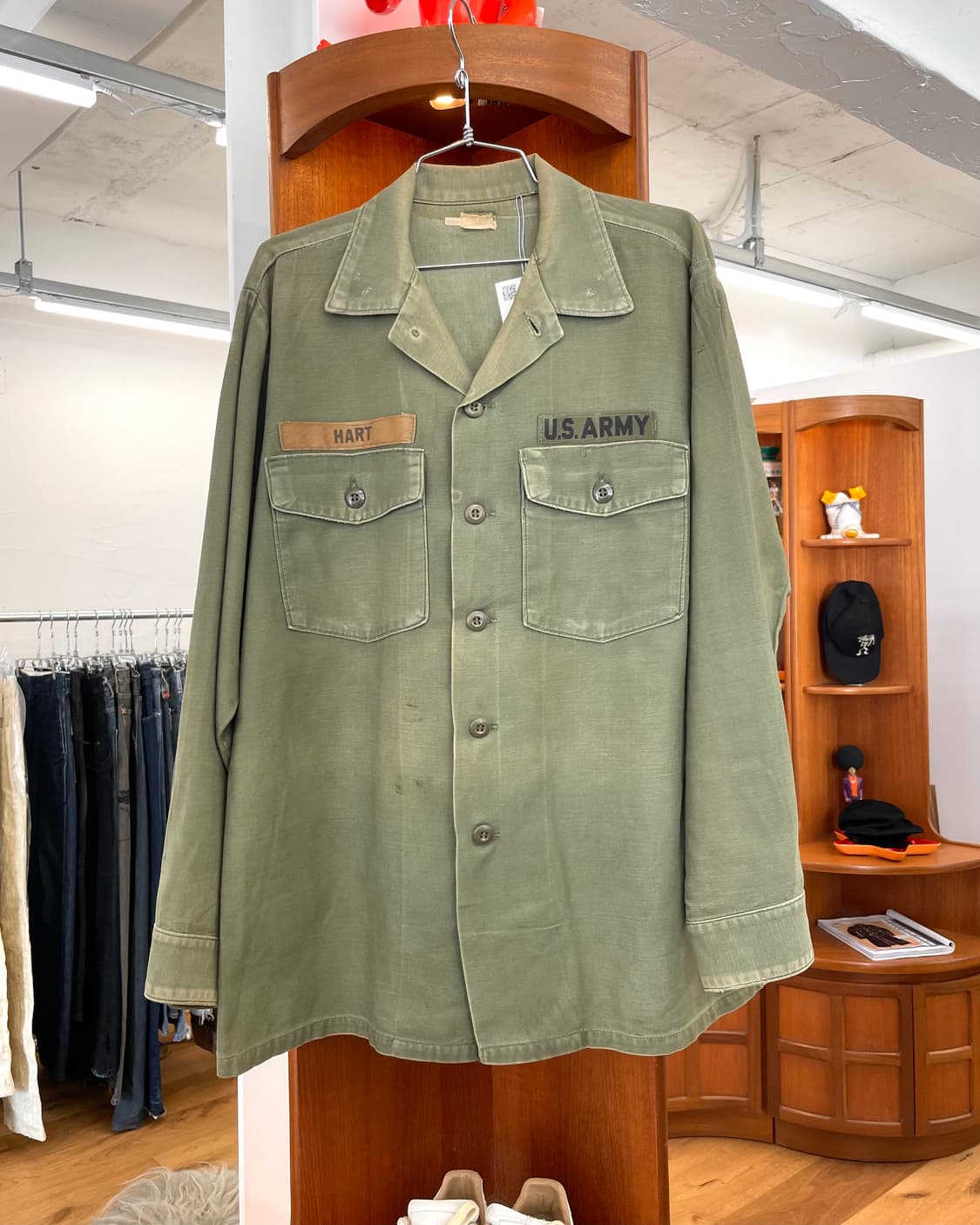 70s US ARMY 퍼티그 셔츠 상품이미지1