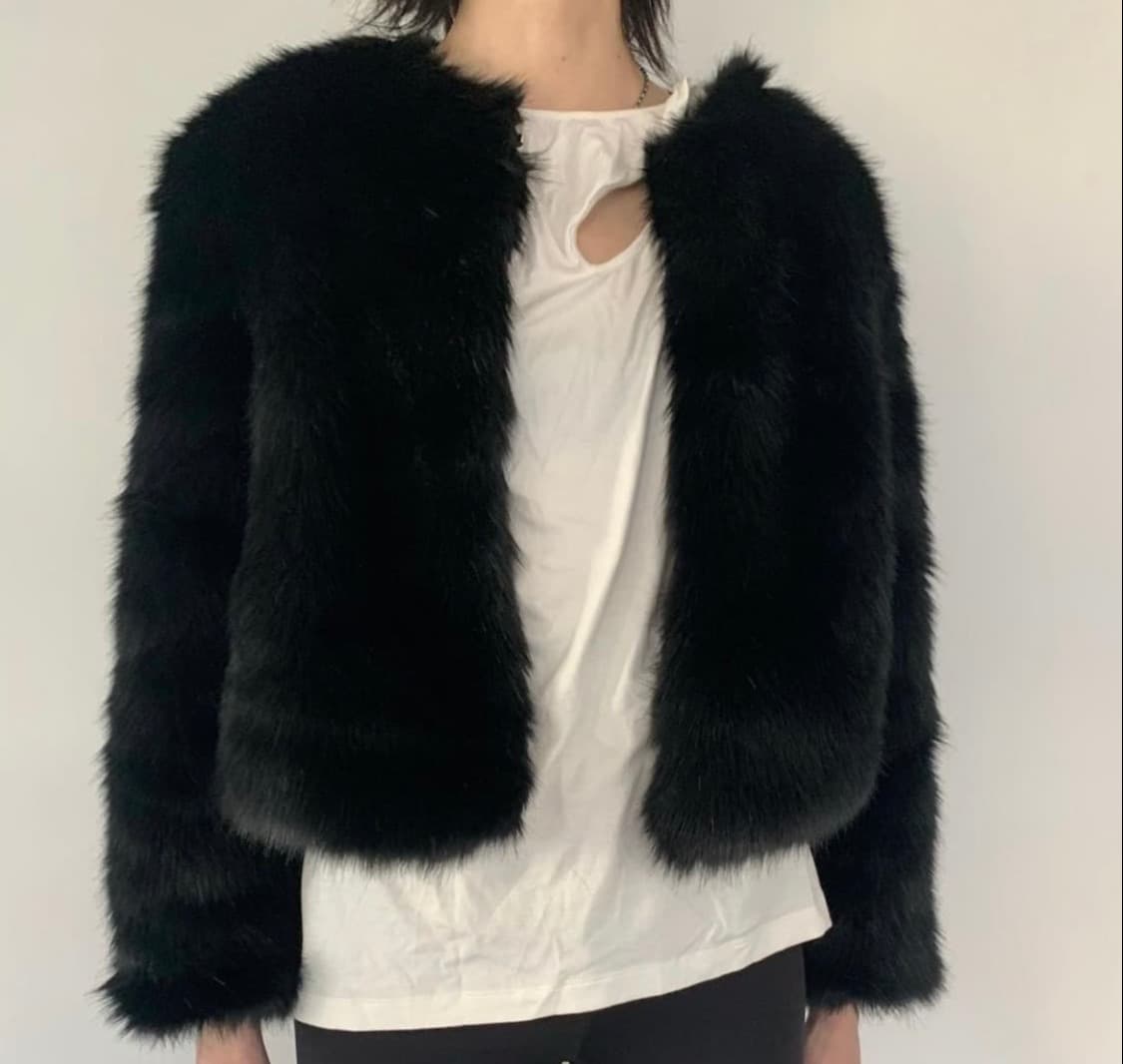 Cosmoss 코스모스 Vegan fur jacket 퍼 자켓 상품이미지1