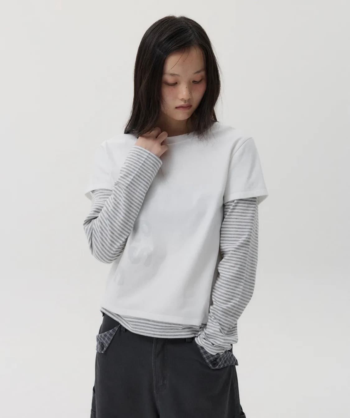오헤시오 로고 레이어드 스프라이트 티셔츠 상품이미지1