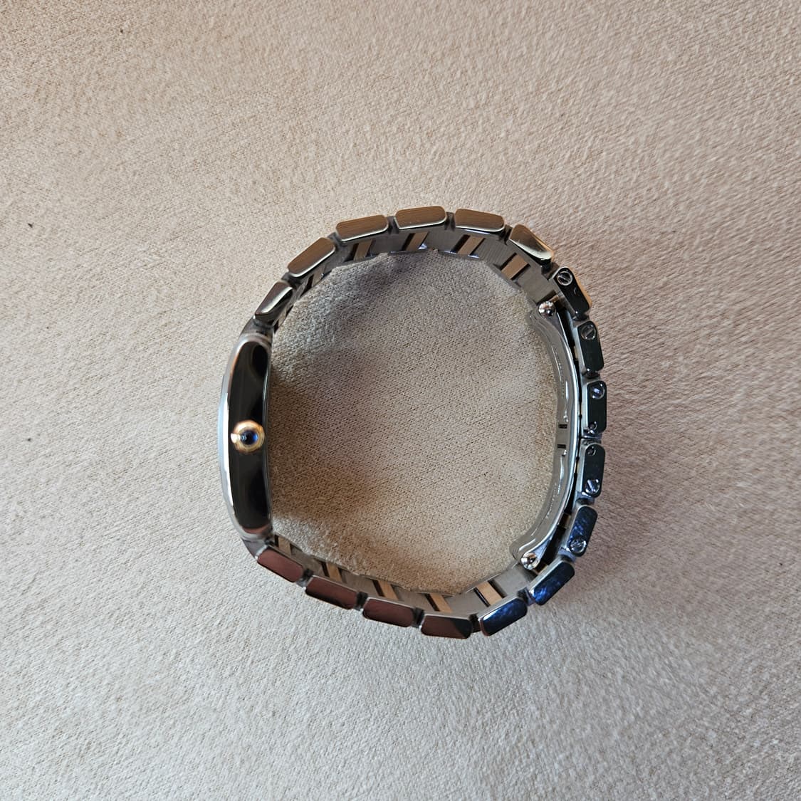 까르띠에 탱크 프랑세즈 콤비 스몰 핑크자개 다이얼 상품이미지5