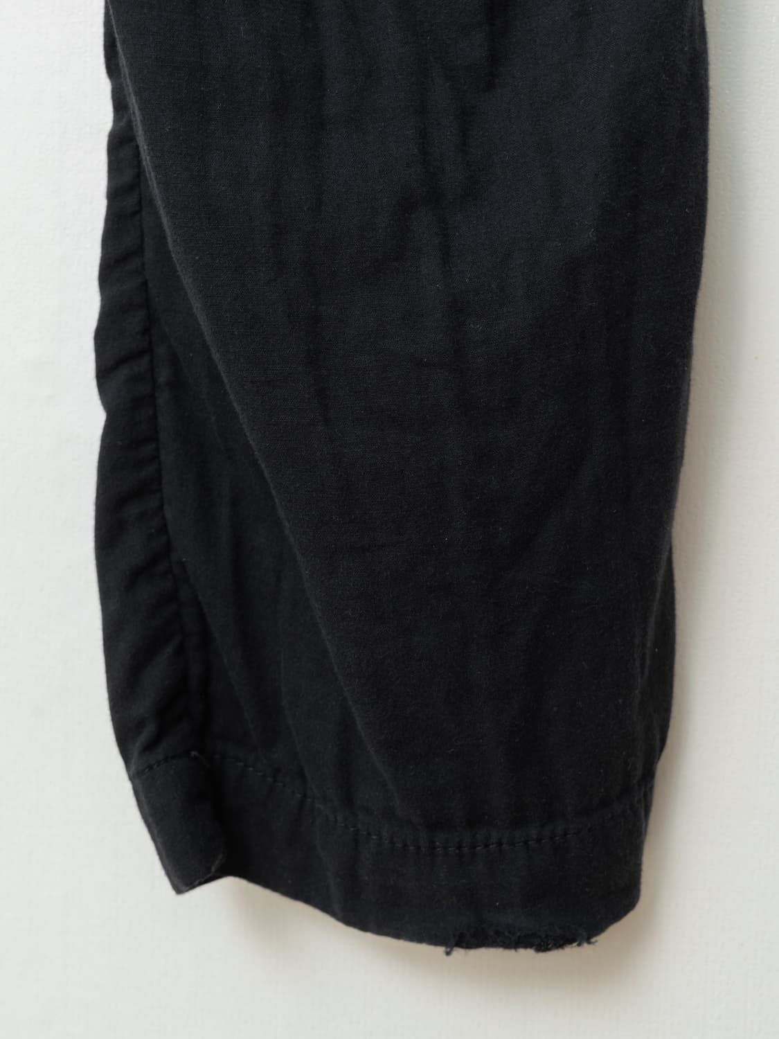 ‘00s Wrinkled Cotton Slacks Black 상품이미지9