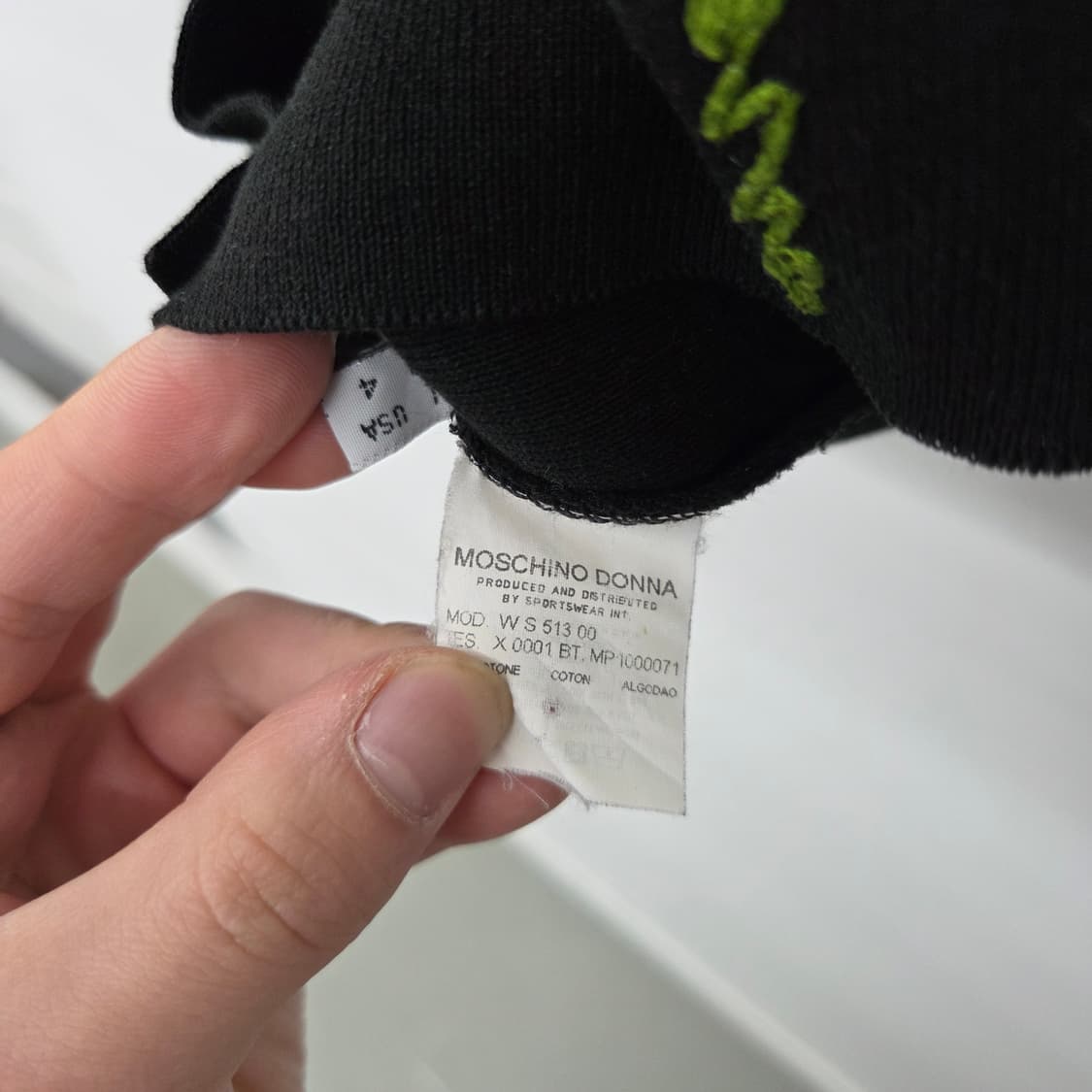 모스키노 블랙 꽃자수 가디건 여s 상품이미지7