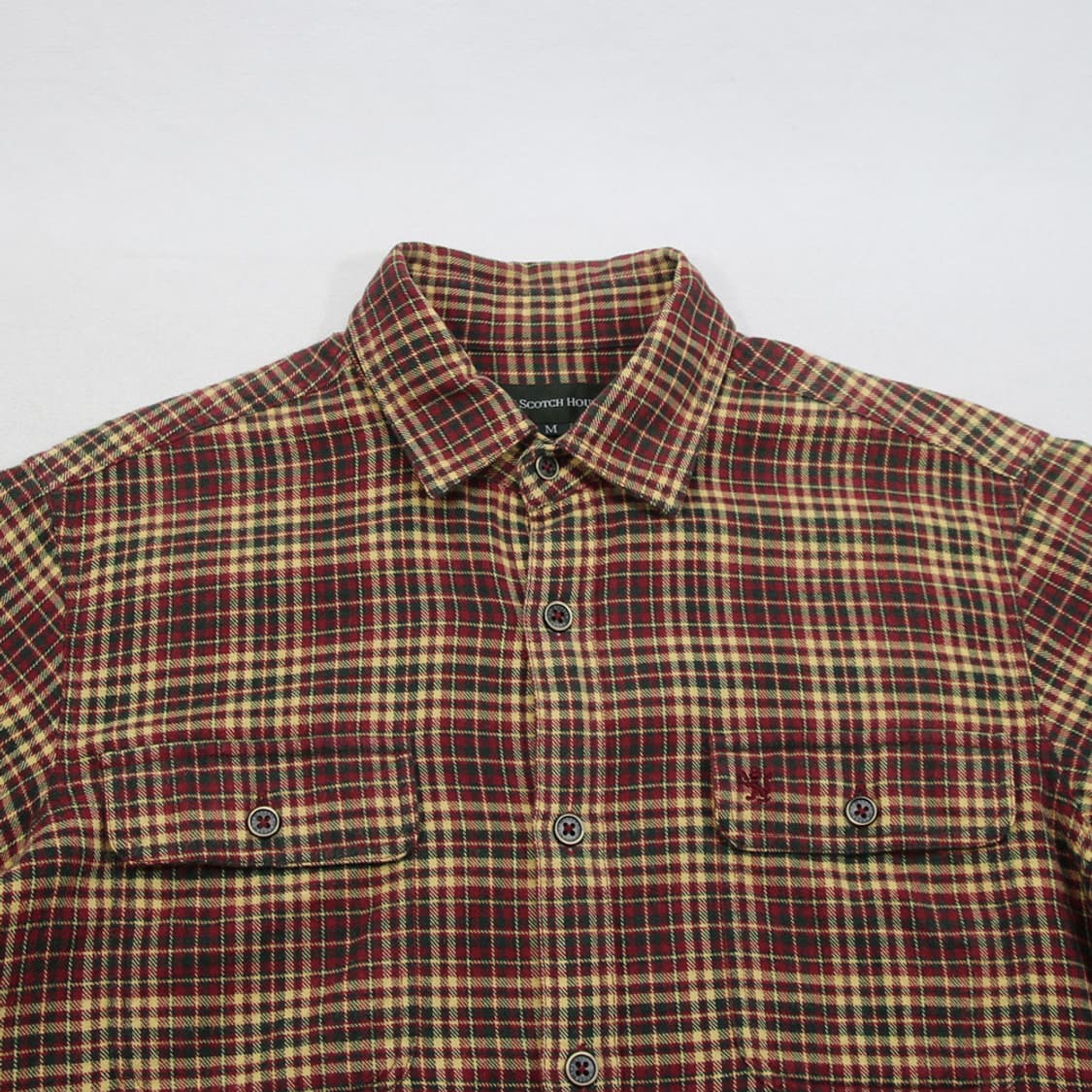 (착용컷) THE SCOTCH HOUSE 클래식 체크 셔츠 (남성용 M) 상품이미지4