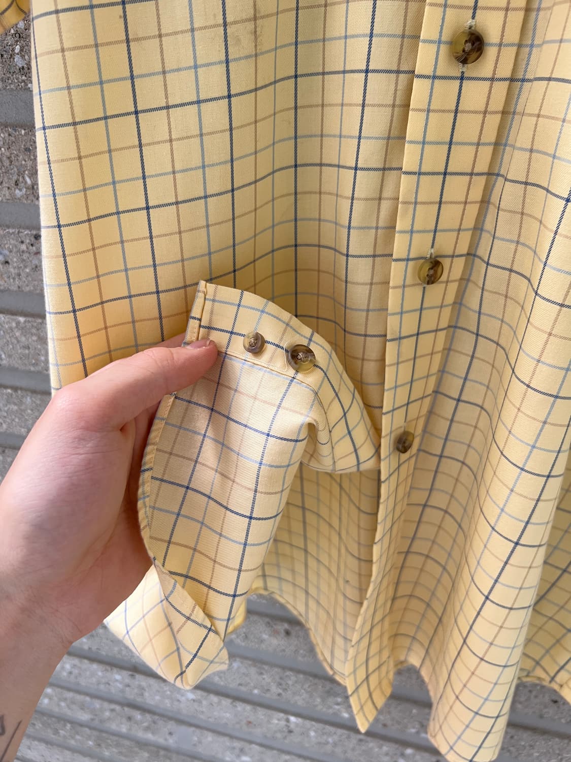 [S]L.L.Bean 엘엘빈 옐로우 그래프 체크 셔츠 상품이미지6