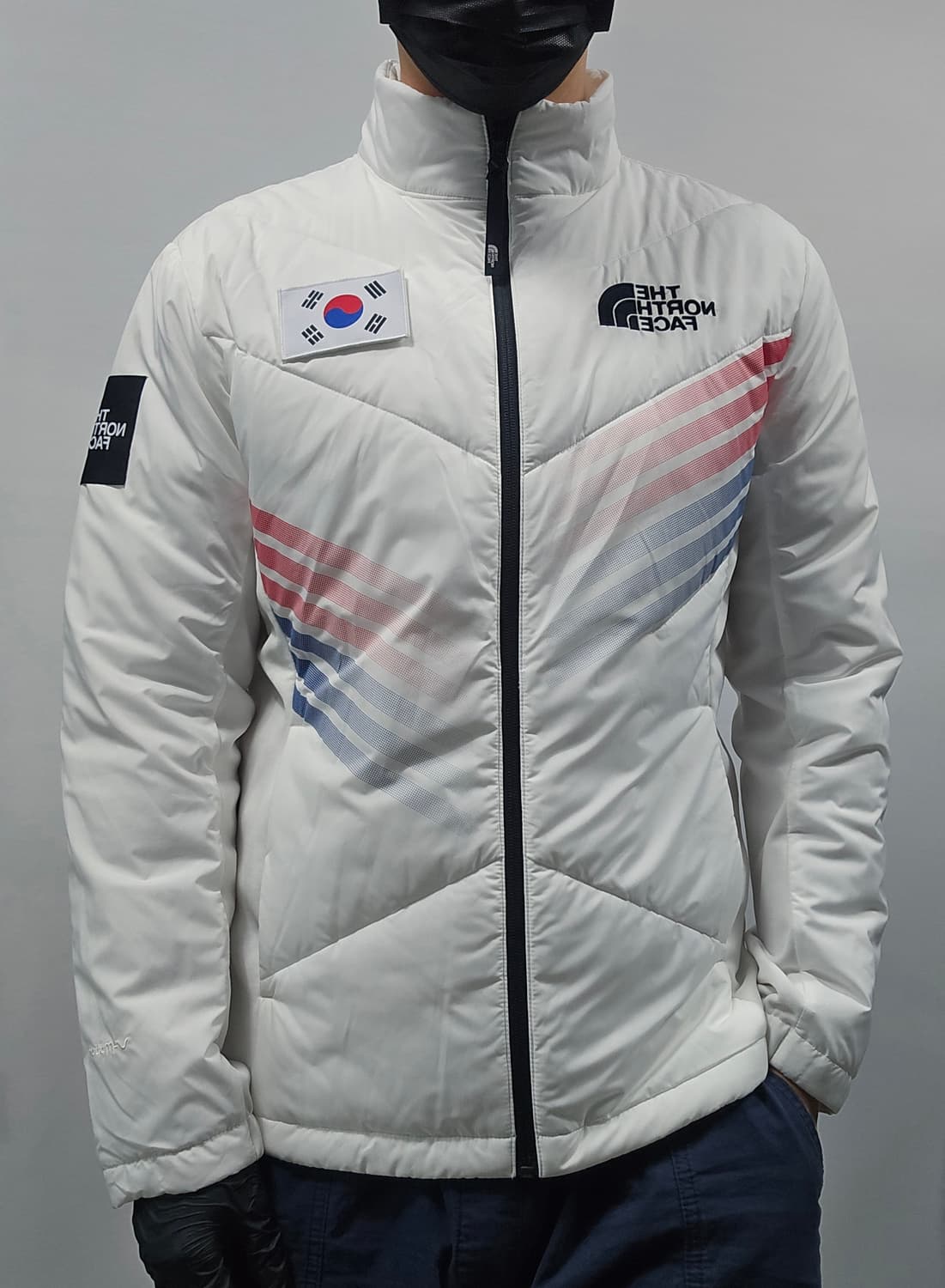 노스페이스 팀코리아 V 경량패딩 자켓 화이트 새상품 100 상품이미지1