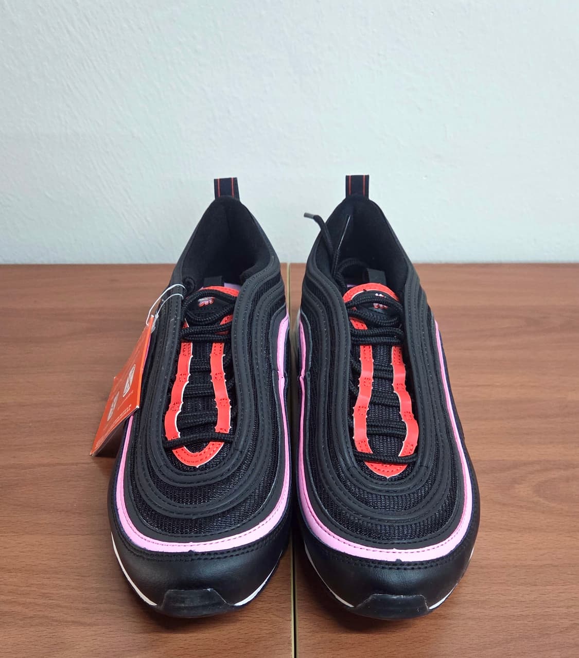 나이키 에어맥스 97 블랙/핑크 245mm | 정품 새상품 풀박스 상품이미지4