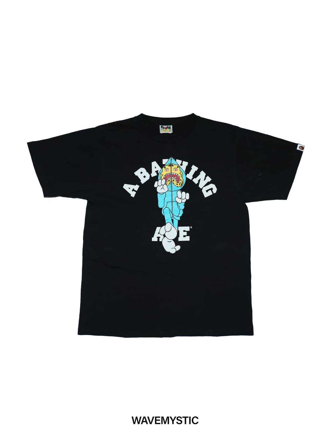 [정품]베이프 샤크 타이거 풀집 그래픽 반팔티 블랙 L 상품이미지2