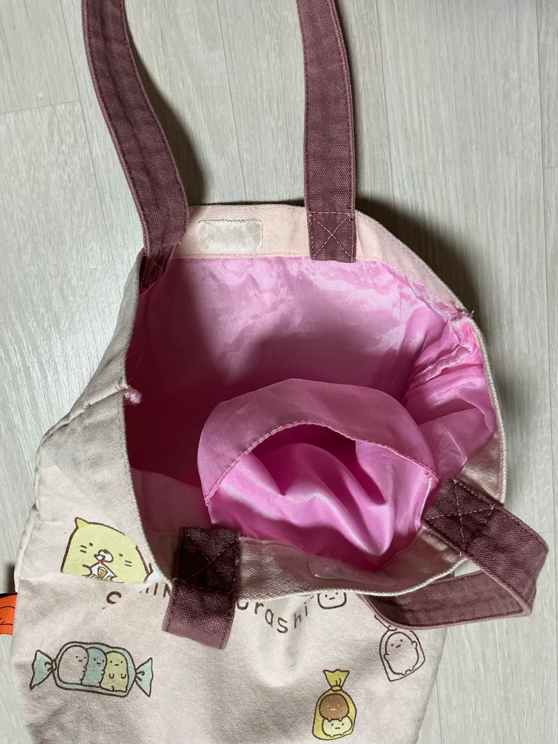 일본빈티지 스미코구라시 캐릭터 가방 에코백 상품이미지3