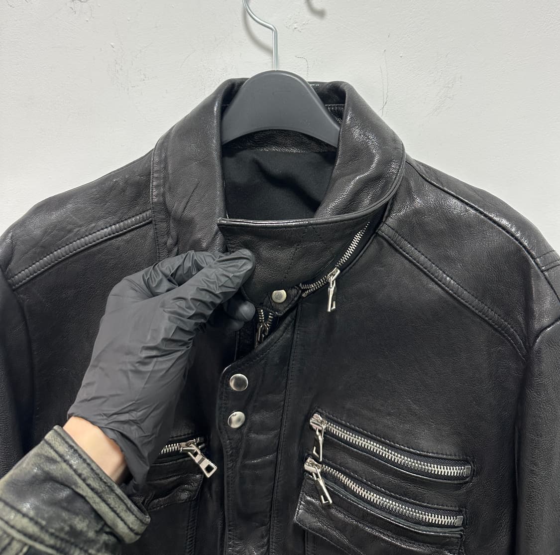 ITALY sheepskin gimmick multi zipper lea 상품이미지10