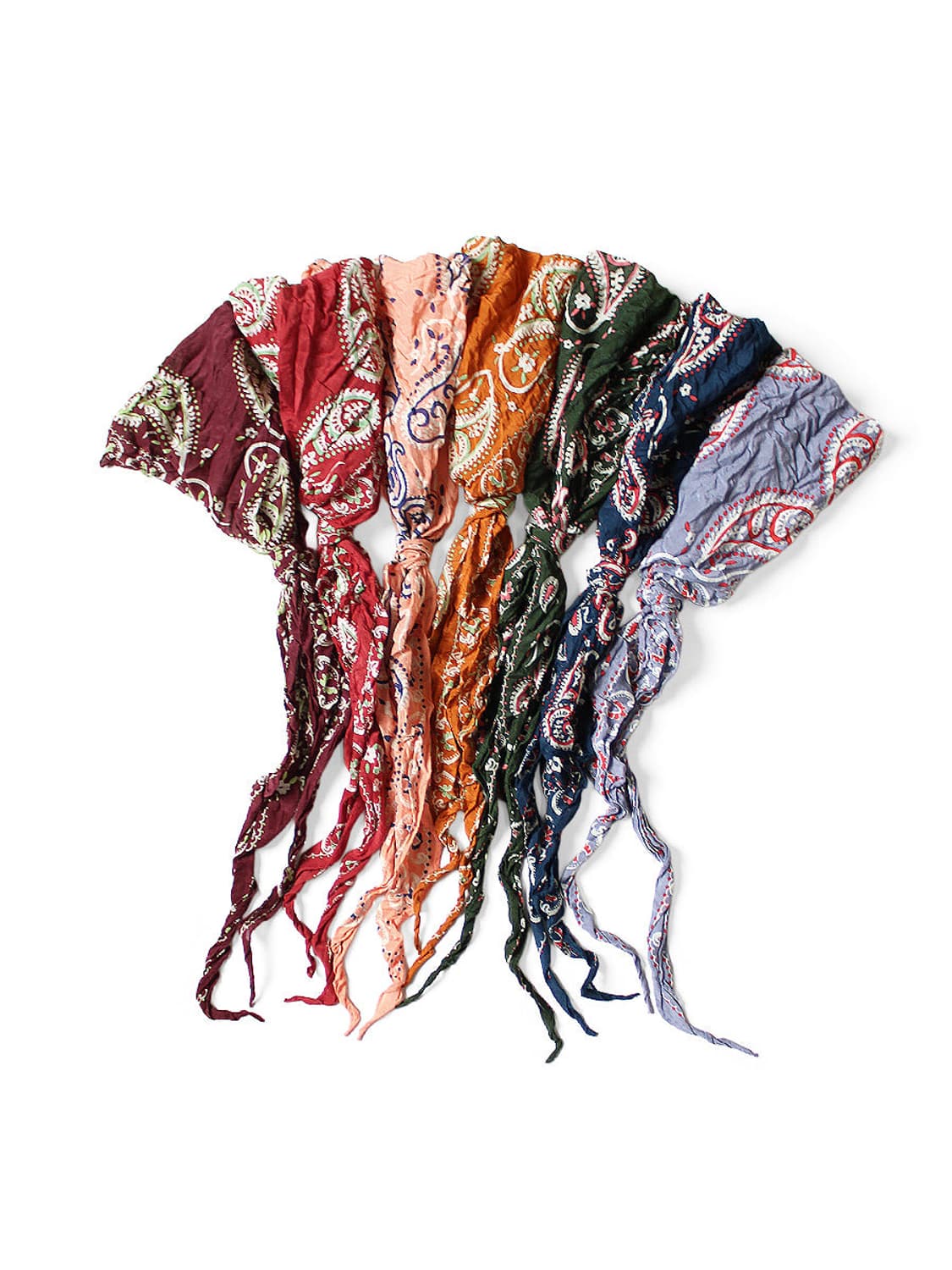 캐피탈 Kapital Washer Silk Neckerchief살몬핑크 상품이미지5