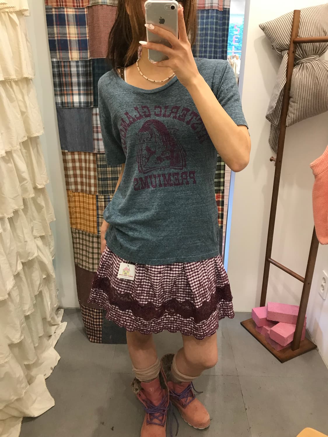 히스테릭글래머 블루 반팔티  상품이미지6