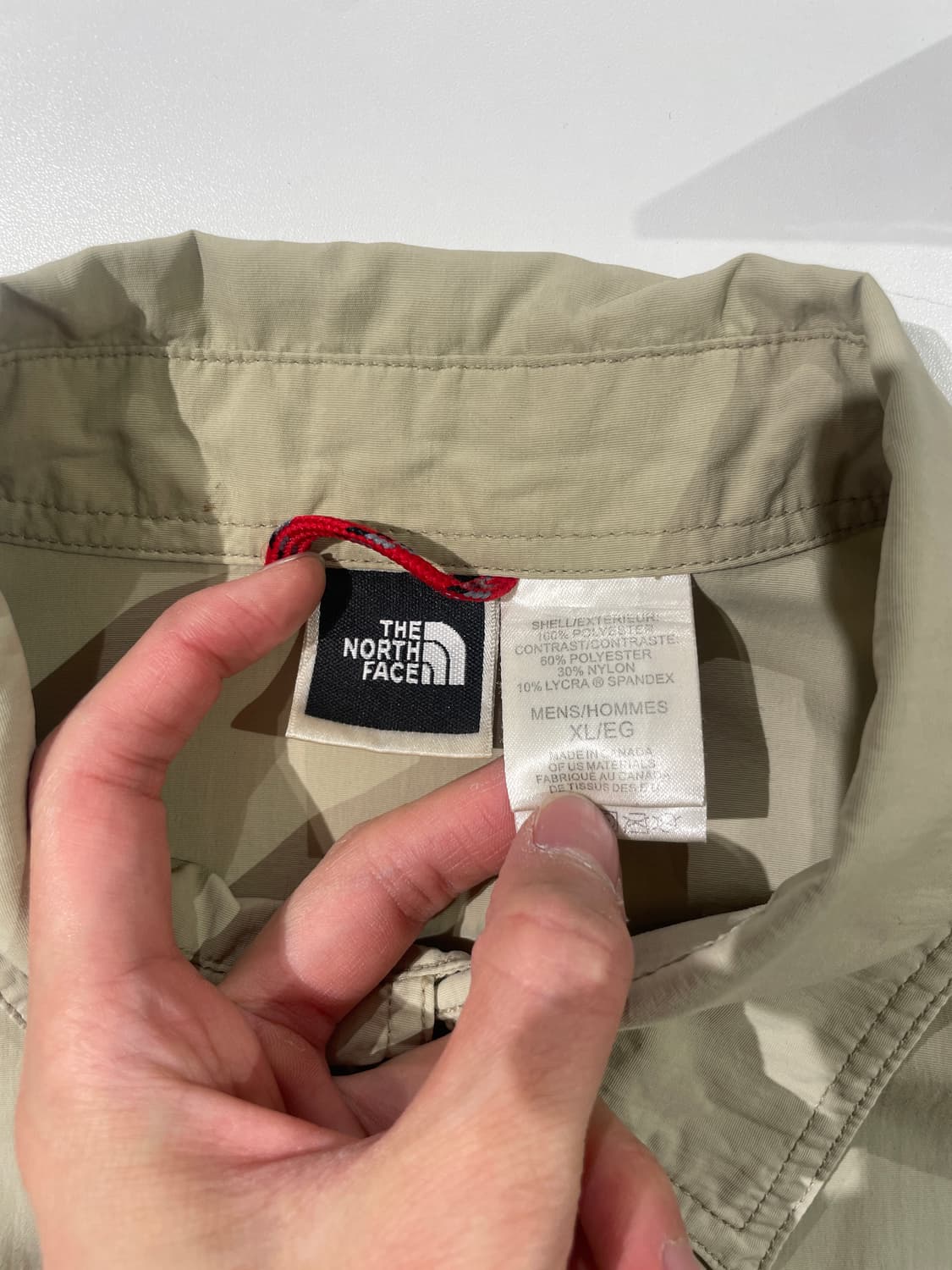 노스페이스 베이지 벨크로 포켓 폴리에스터 셔츠 상품이미지7