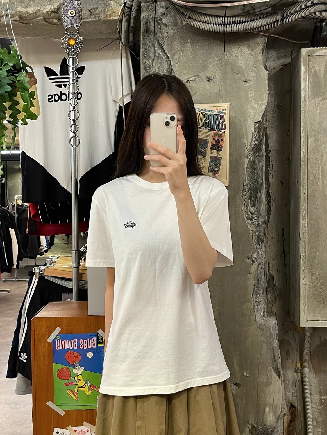 디키즈 반팔티 화이트 S #csz478 상품이미지2