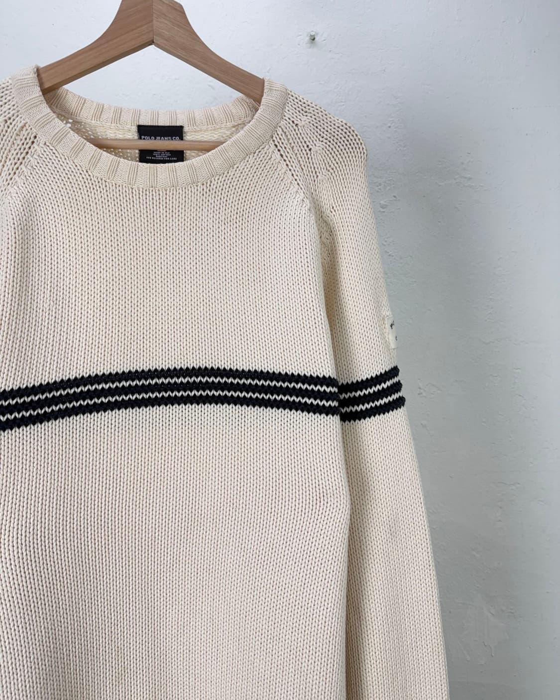 폴로 진스 컴퍼니 랄프로렌 스트라이프 라인 크루넥 니트 스웨터 상품이미지3