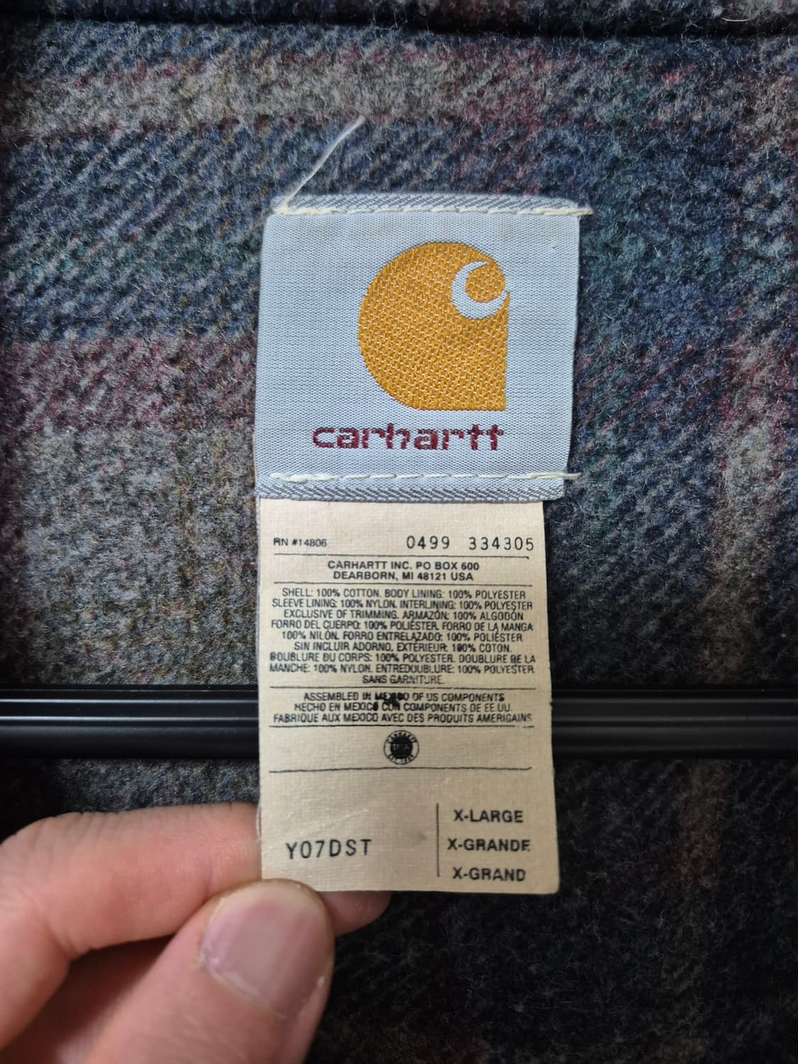 칼하트 데님 후드 자켓 L 상품이미지3
