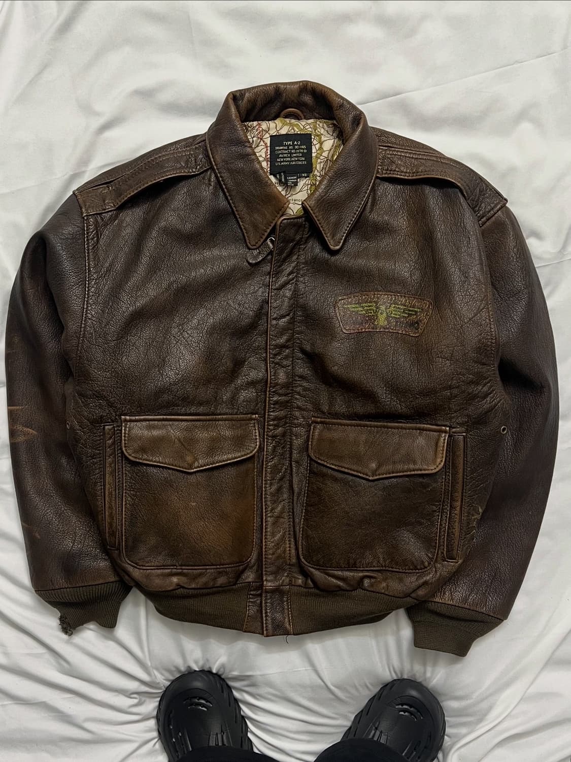 아비렉스 A-2 가죽자켓 상품이미지2