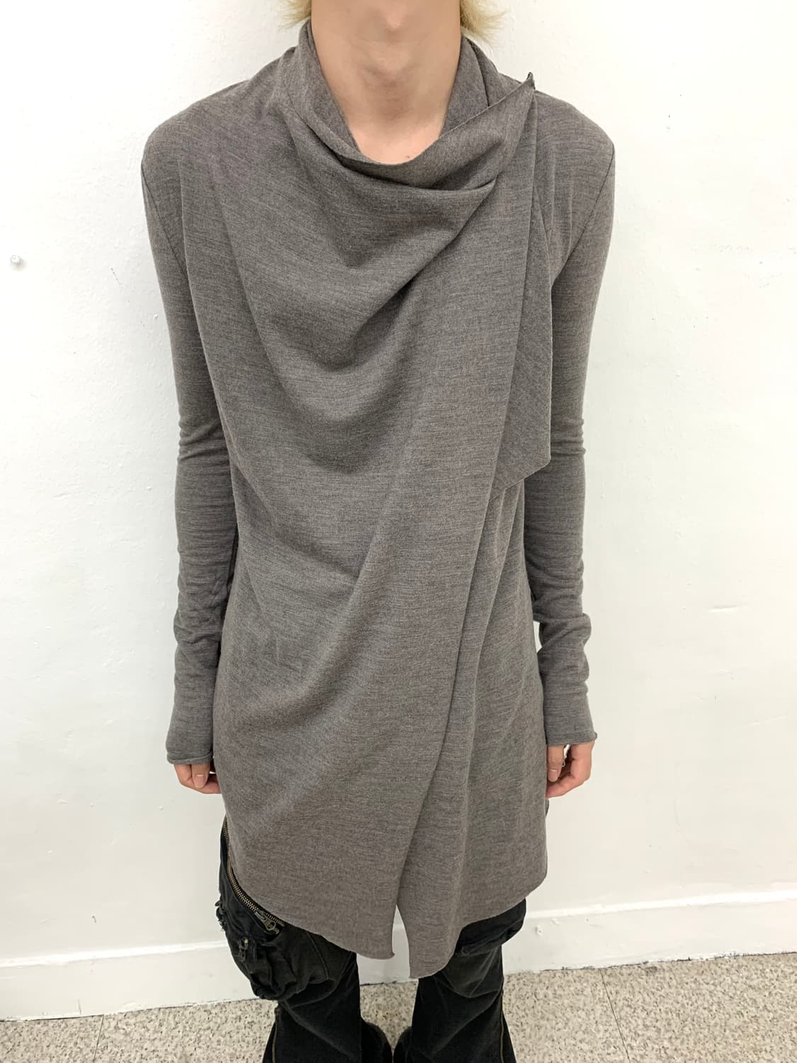 Helmut Lang draped wool cardigan    상품이미지3