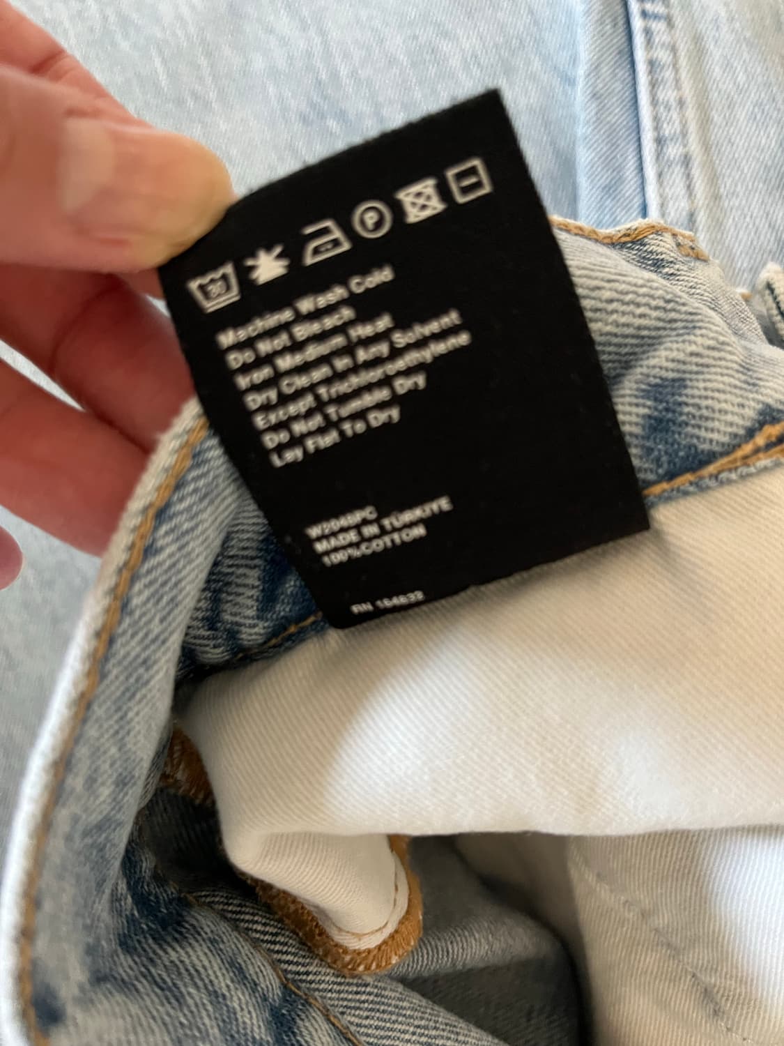 WARDROBE NYC 로우 라이즈 데님 상품이미지8