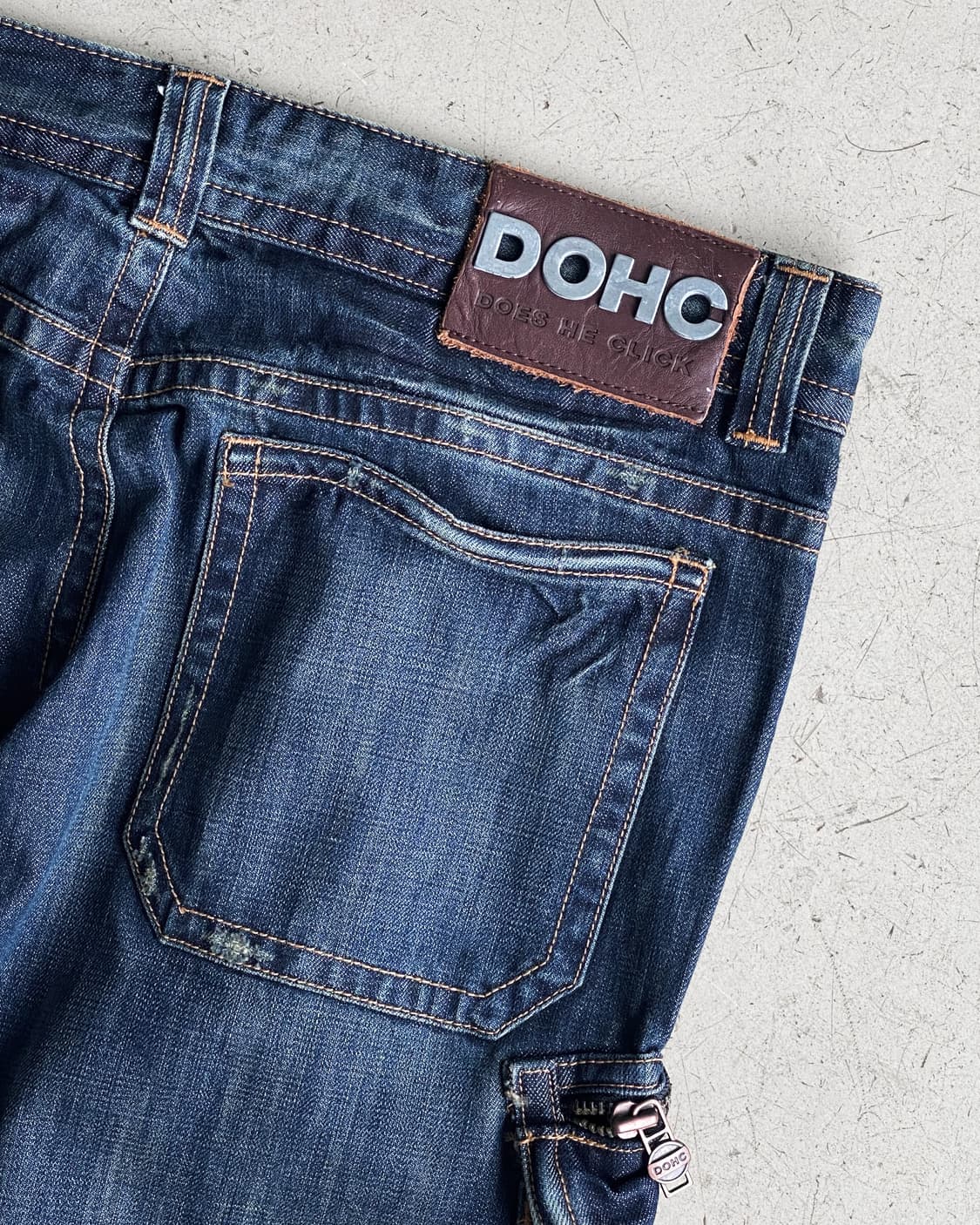 DOHC Y2K 프론트 빅 포켓 와이드 데님 팬츠 상품이미지7