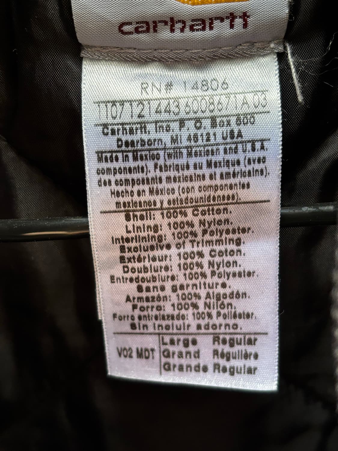 칼하트 v02 샌드스톤 덕 베스트 상품이미지5