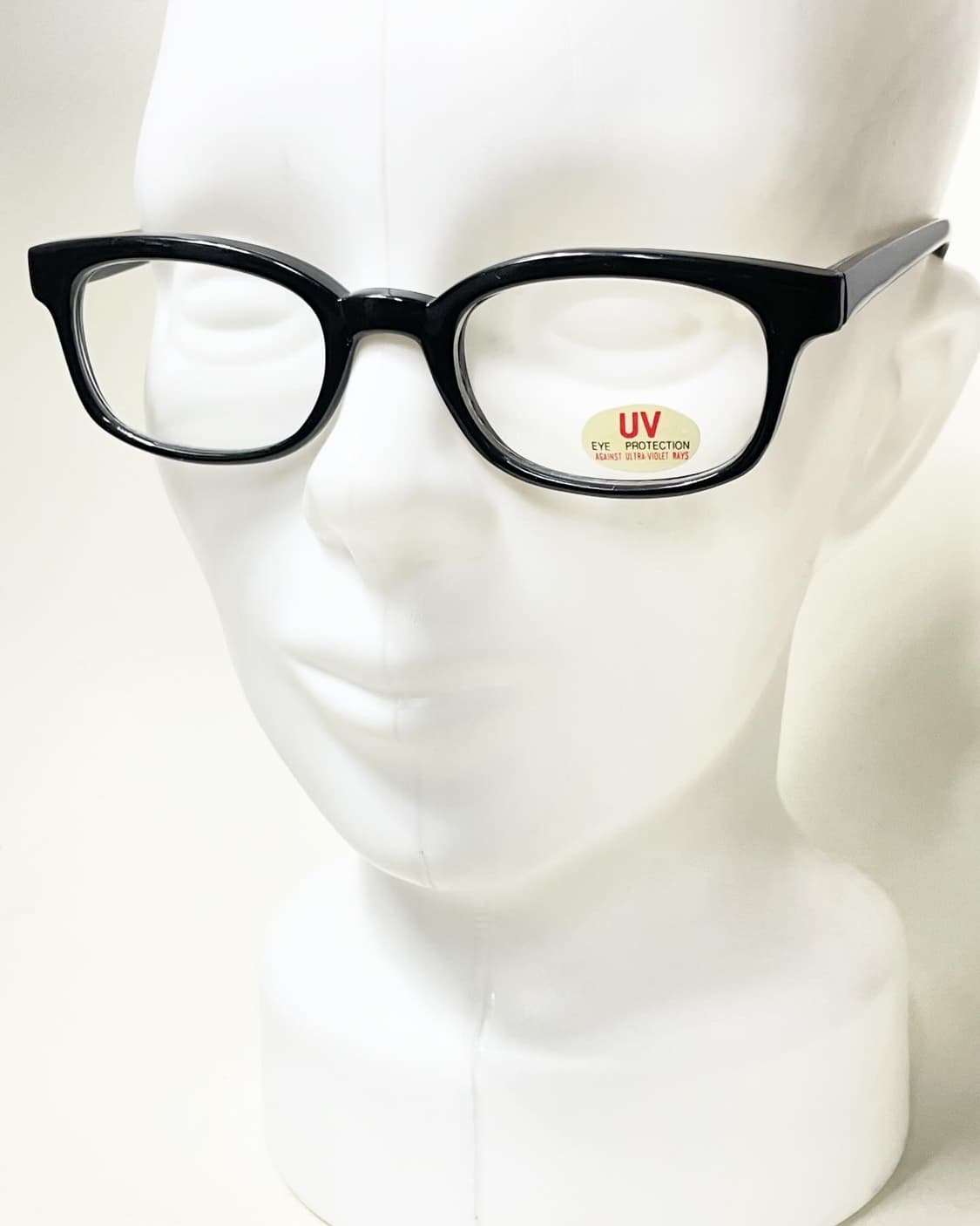 90s 블랙 뿔테 스퀘어 빈티지 안경 상품이미지8