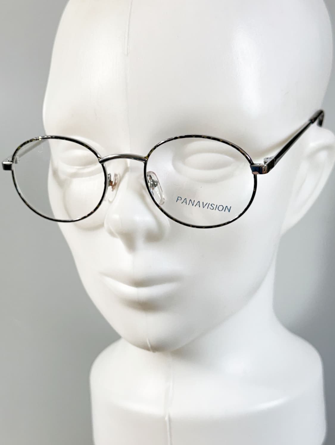 90s PANAVISION 실버 마블 라운드 콤비네이션 빈티지 안경 상품이미지8
