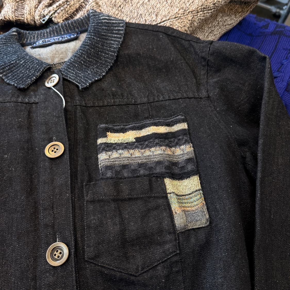 M&KYOKO 일본 에스닉 인디고 라이트 자켓 상품이미지1