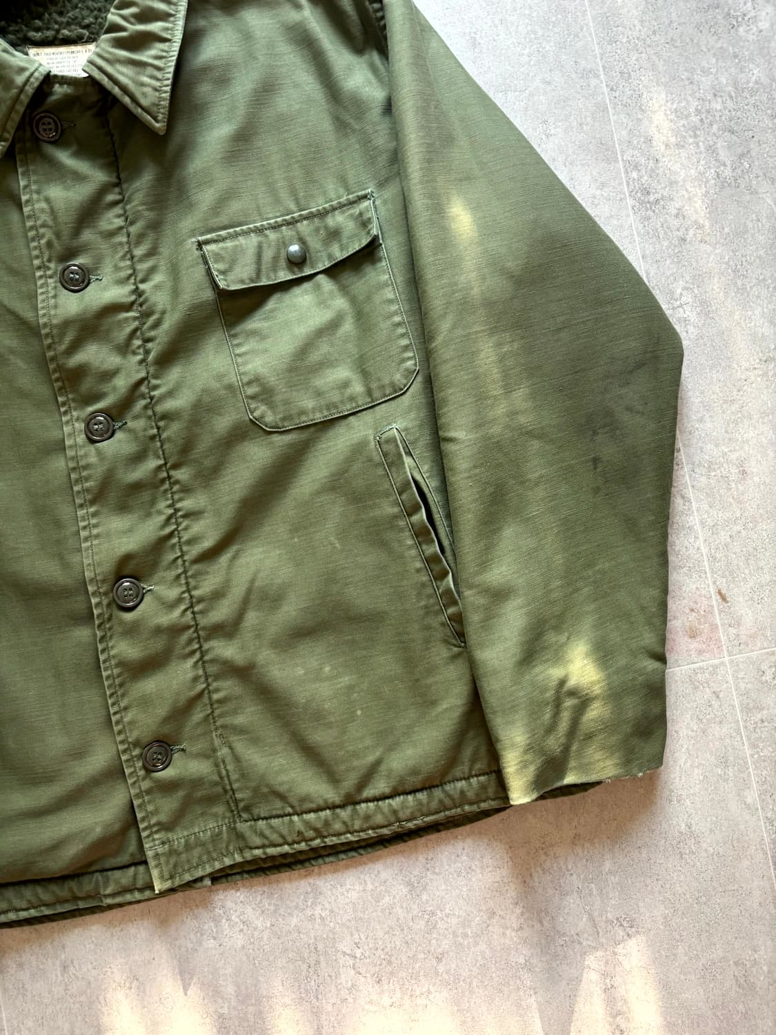 60's 미 해군 A-2 덱 자켓 L(105) 상품이미지3