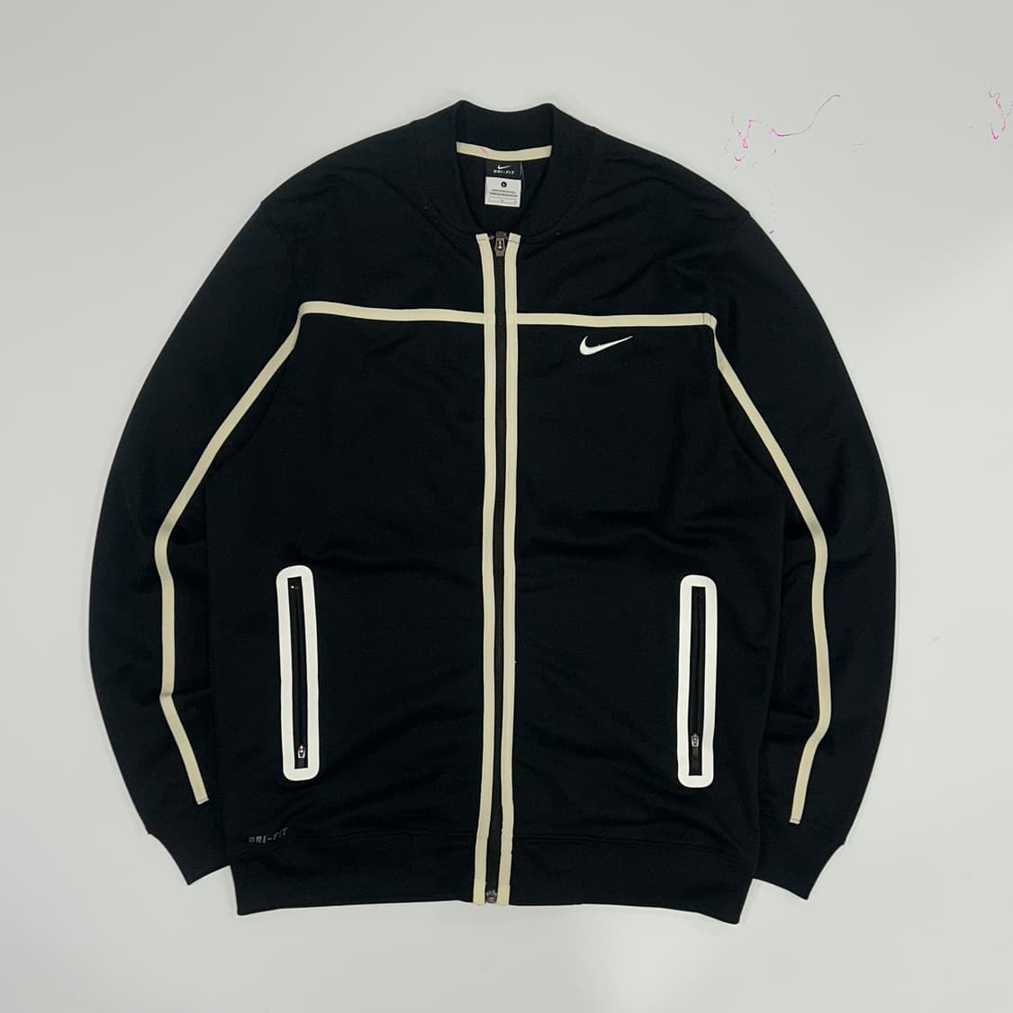 Nike 나이키 아이보리 블랙 배색 져지 상품이미지3