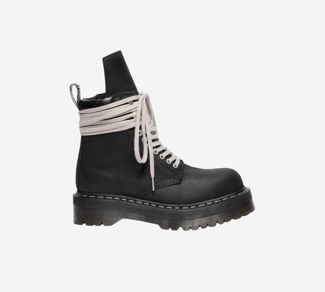 [240]UK5 닥터마틴 x 릭오웬스 1460 쿼드솔 스틸토 블랙 새제품 상품이미지1