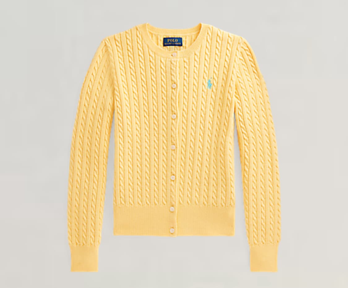 POLO 폴로 꽈배기 니트 가디건 키즈 M(8-10세) 상품이미지5