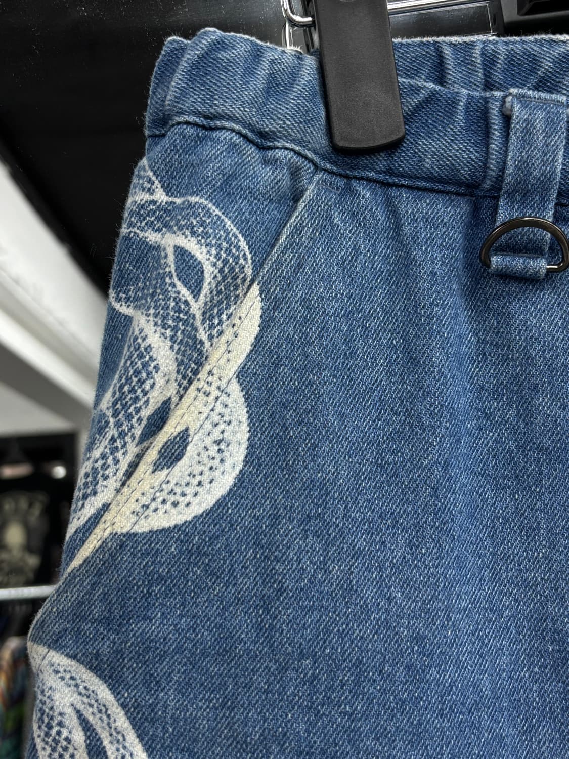 히스테릭 글래머 X 겐자이 스네이크 배기 데님팬츠 상품이미지6