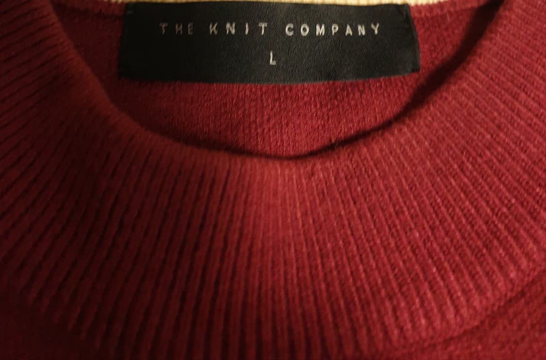 더니트컴퍼니 PBT 긴팔니트 버건디 (L) 상품이미지2